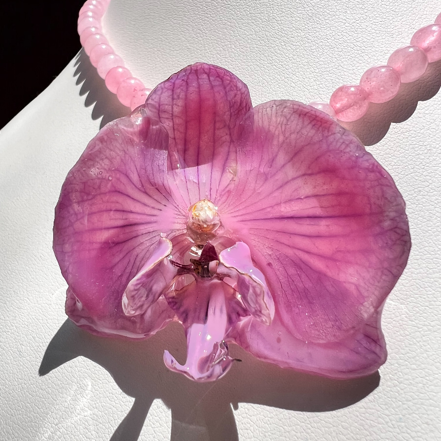 Collar Orquídea Rosa