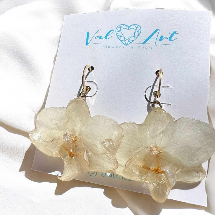 Aretes Orquídea mini