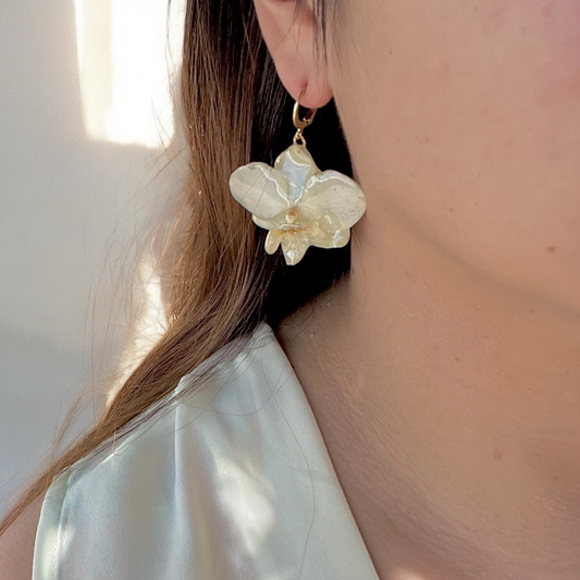 Aretes Orquídea mini
