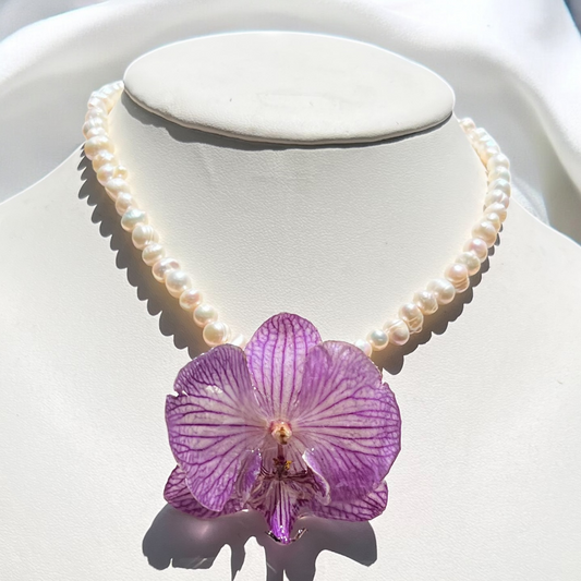 Collar Orquídea Perla