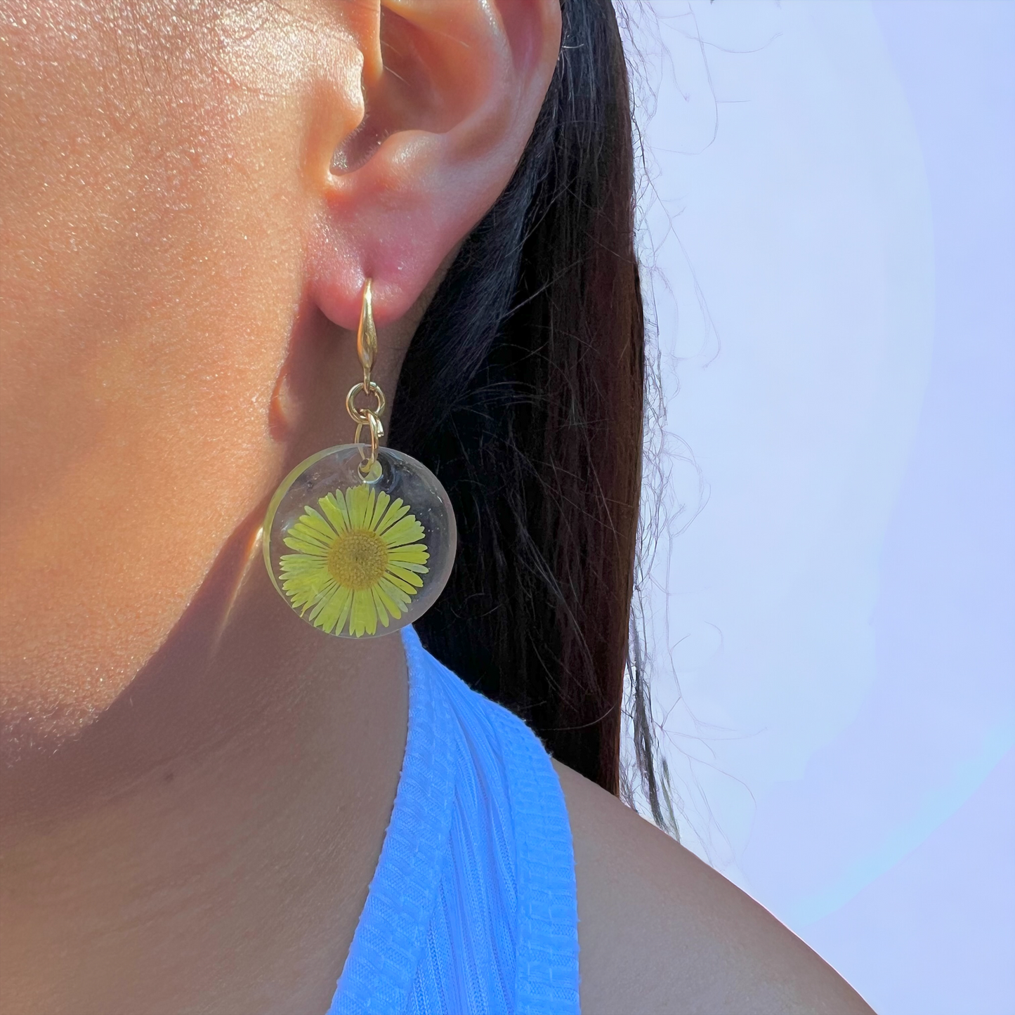 Aretes "Margarita" Amarillo