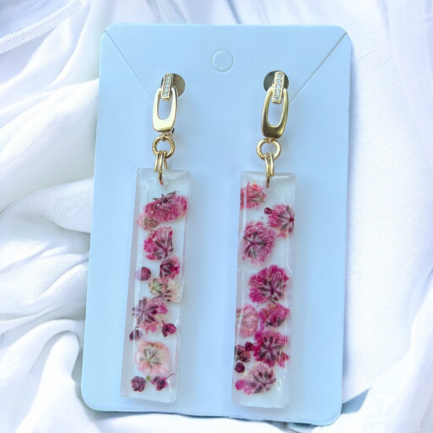 ARETES "NUBE ROSA"