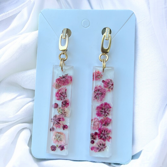 ARETES "NUBE ROSA"