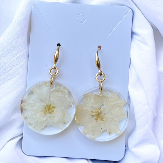 ARETES "DELPHINIUM" BLANCO