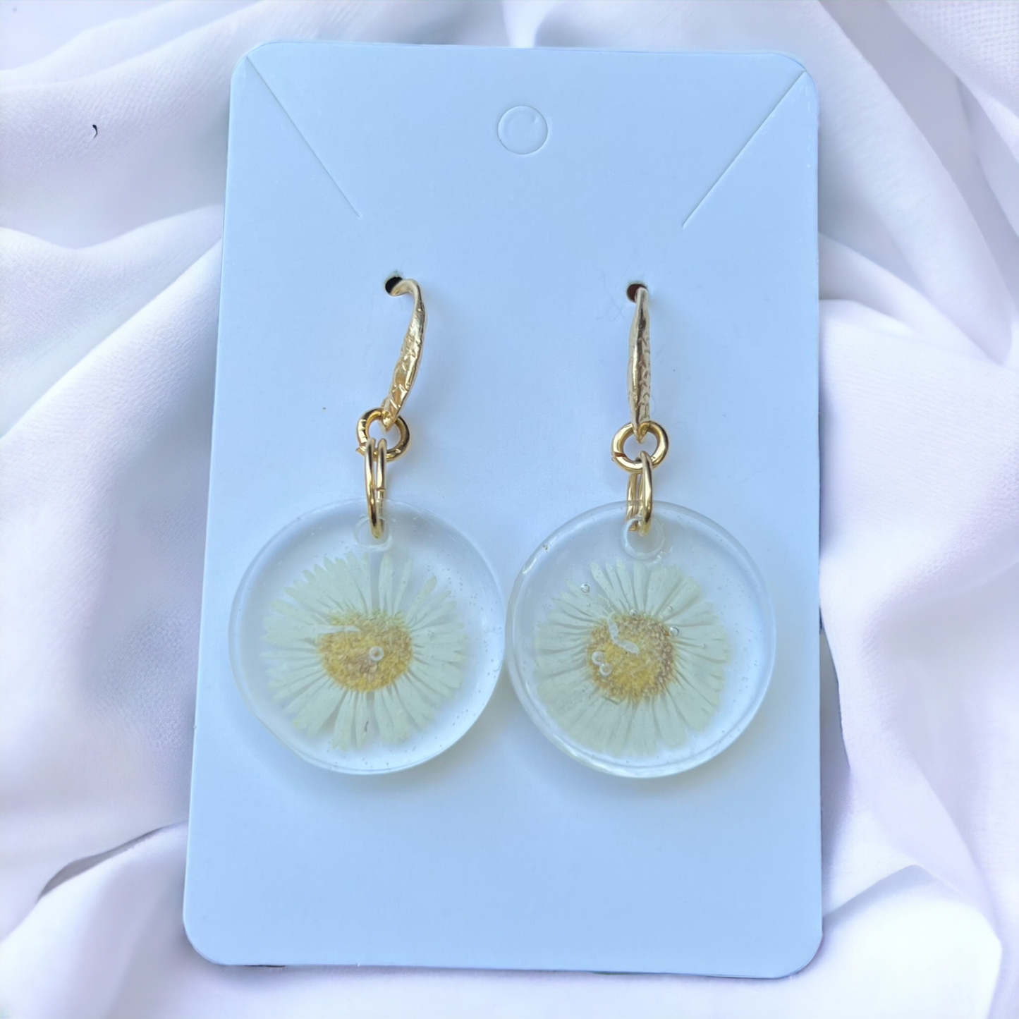 Aretes "Margarita" Blanco