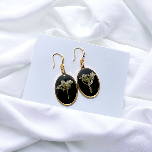 ARETES "Alys" negro