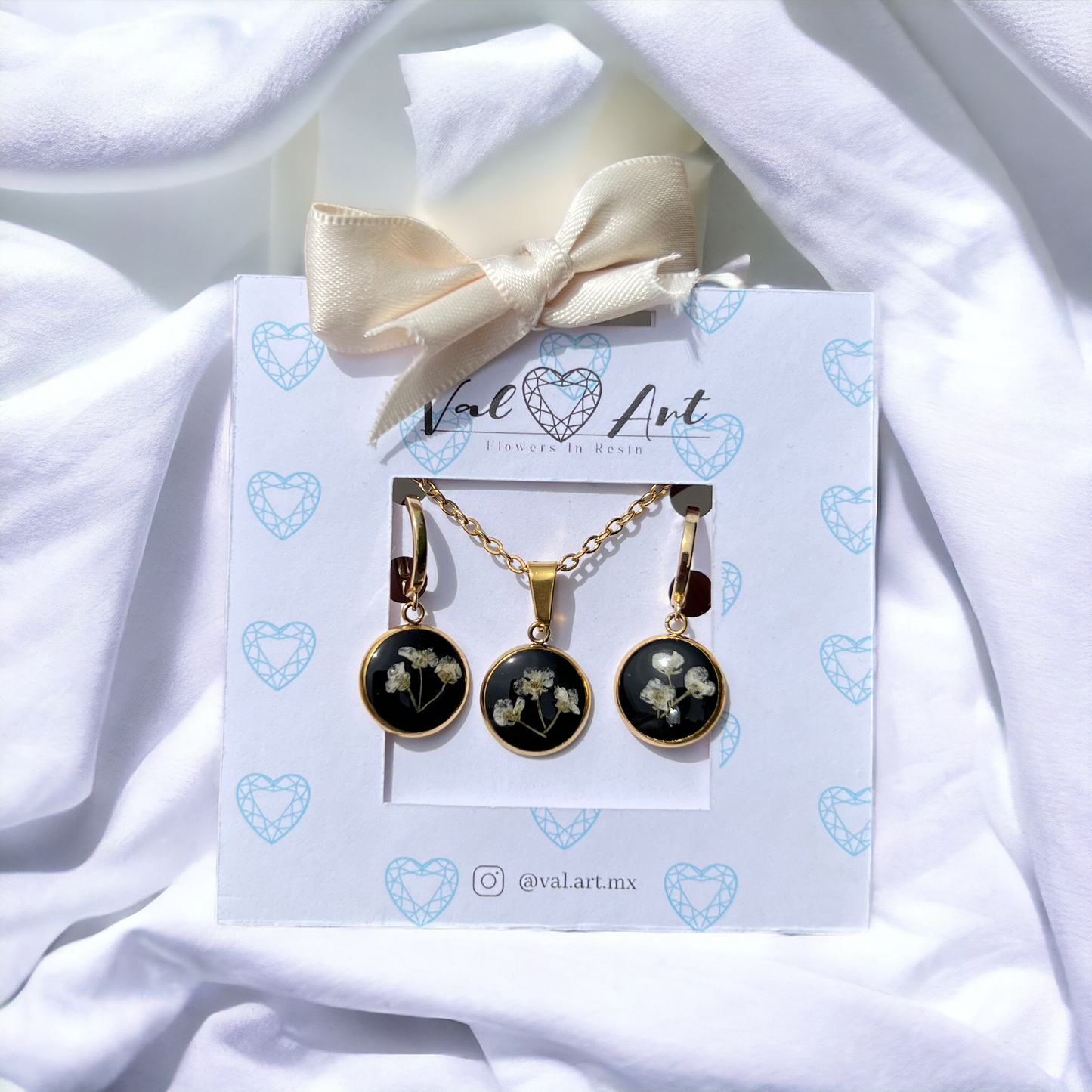 ARETES "Alys mini" negro